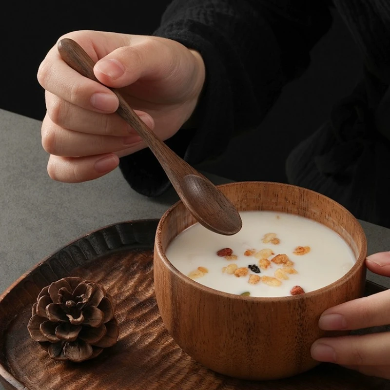 Black Walnut Spoon Wooden Kitchen Accessories Eating with Household High-grade Coffee Wooden Spoon Solid Wood Tableware Set
Black Walnut Spoon Wooden Kitchen Accessories Eating with Household High-grade Coffee Wooden Spoon Solid Wood Tableware Set
