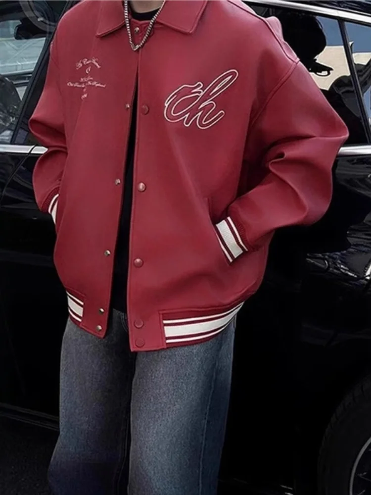 Retro American Sle Men's Leather Jaet Spring Autumn Flip Collar Pilot Jaet Cool Haome Cleanfit Casual Faion
Retro American Sle Men's Leather Jaet Spring Autumn Flip Collar Pilot Jaet Cool Haome Cleanfit Casual Faion