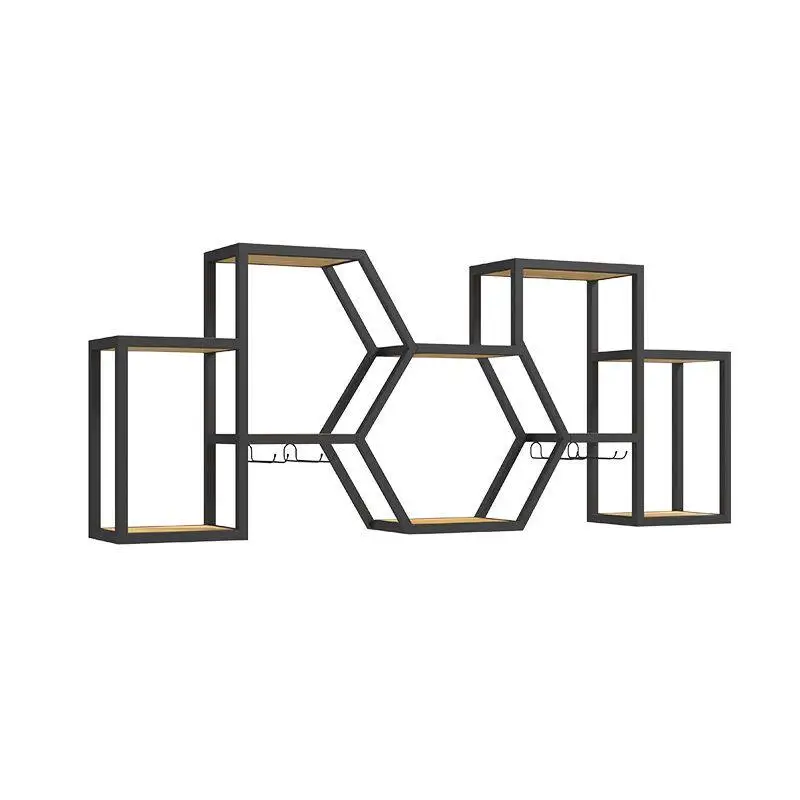 Wrought iron wine rack storage rack wall hanging creative restaurant wall bookshelf decoration home wine cabinet cup holder
Wrought iron wine rack storage rack wall hanging creative restaurant wall bookshelf decoration home wine cabinet cup holder