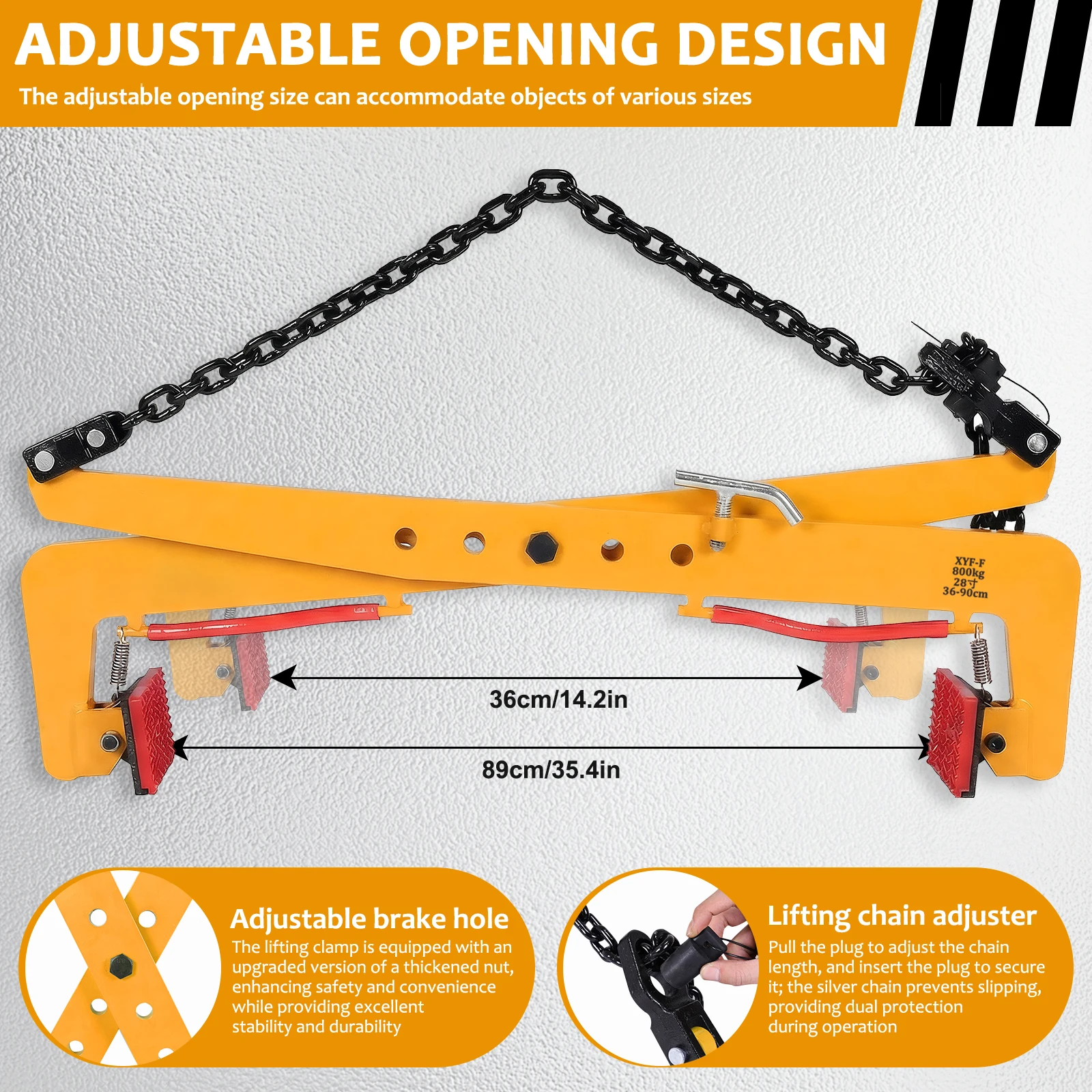 Granite slab lifting clamps (Yellow)
Granite slab lifting clamps (Yellow)