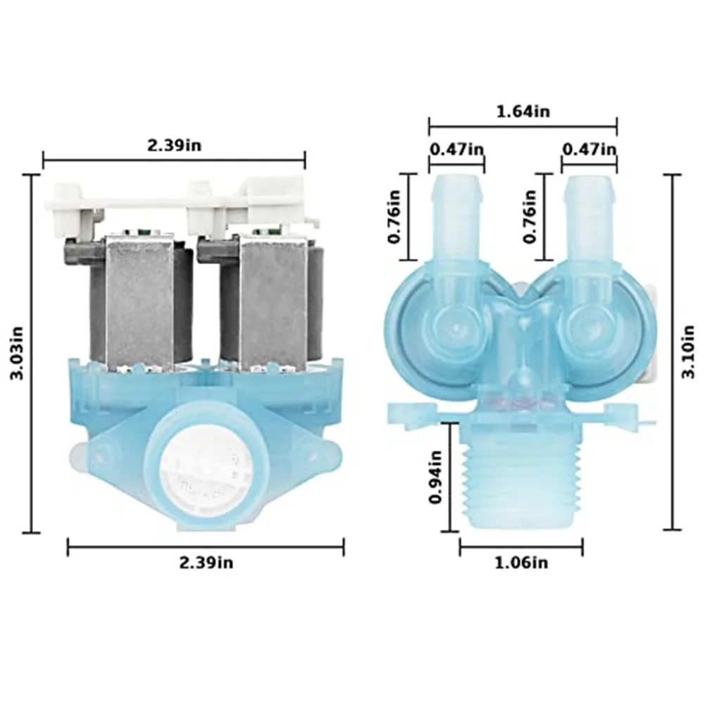 W11036930 W11316256 Washer Water Valve Replaces For W11036930 AP6835737 Washing Machine Water Inlet Valve
W11036930 W11316256 Washer Water Valve Replaces For W11036930 AP6835737 Washing Machine Water Inlet Valve