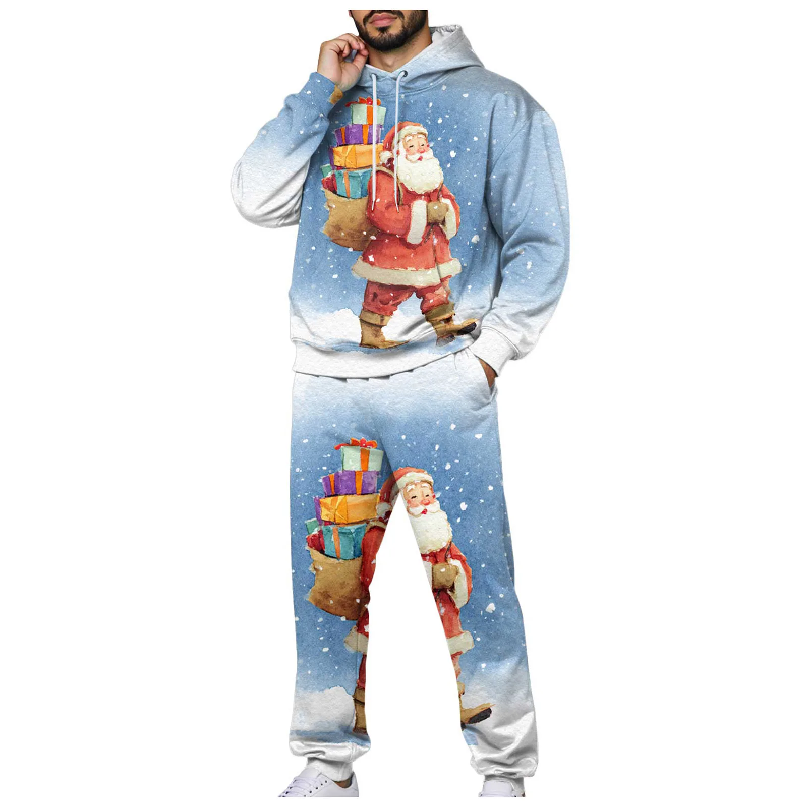Mens Suit Big And Tall Men's Christmas Print Hoodie And Jogger Pants Two Piece Set With Drawstring Travel Bags for Men Suits
Mens Suit Big And Tall Men's Christmas Print Hoodie And Jogger Pants Two Piece Set With Drawstring Travel Bags for Men Suits