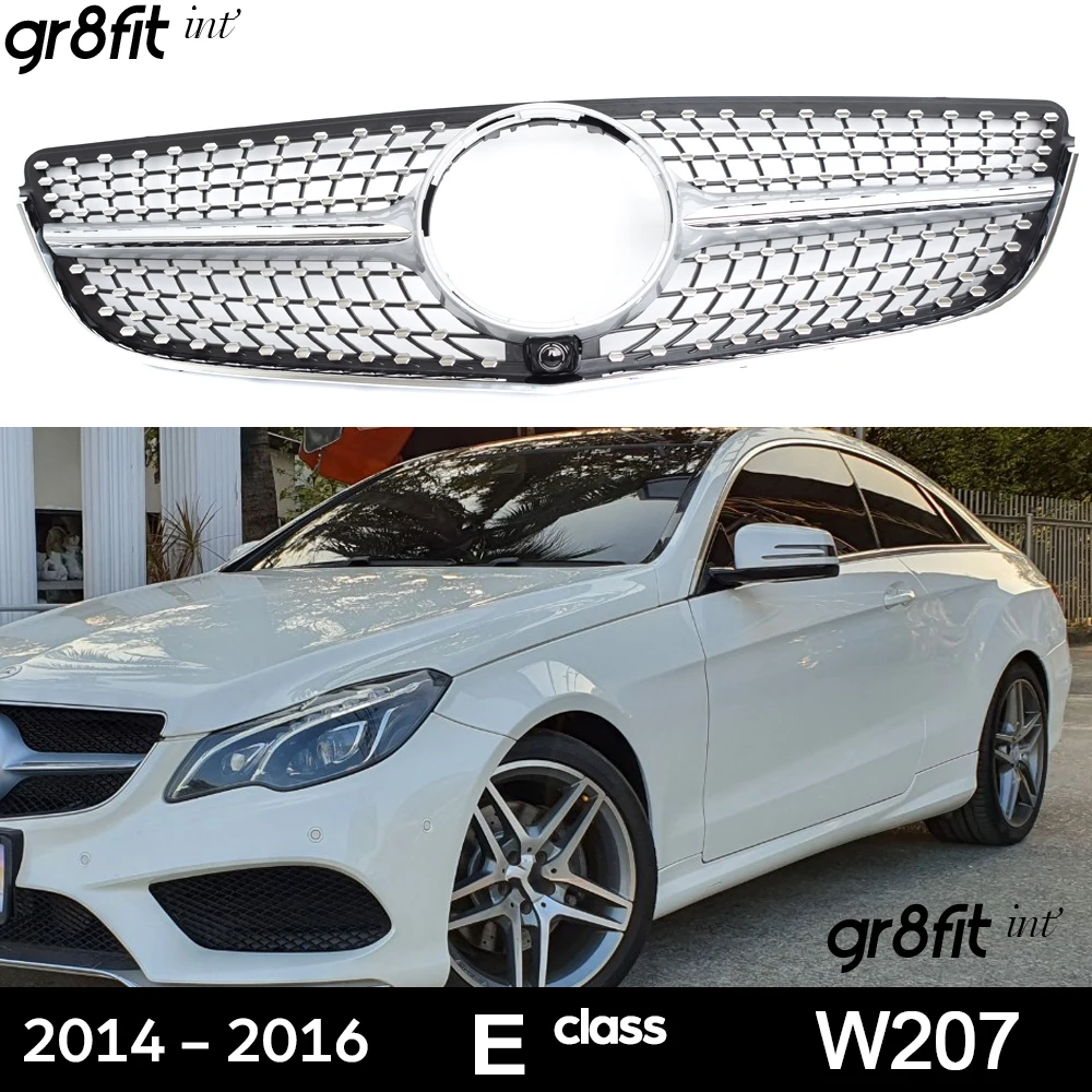 Black Silver ABS Plastic Front Grill W207 Diamonds Grille for Mercedes 2014 - 2016 E Class 2-Door A207 Carbiolet 7 C207 Coupe
Black Silver ABS Plastic Front Grill W207 Diamonds Grille for Mercedes 2014 - 2016 E Class 2-Door A207 Carbiolet 7 C207 Coupe