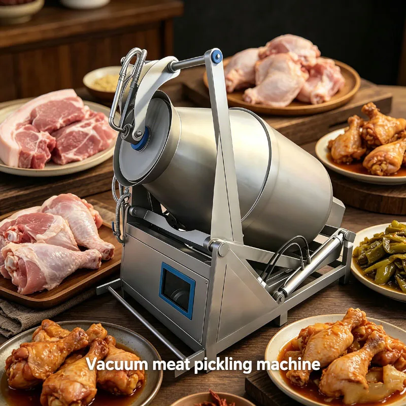 Stainless Steel Vegetable Meat Pickling Machine High Efficiency Automatic Meat Tumbler For Quick Marinating
Stainless Steel Vegetable Meat Pickling Machine High Efficiency Automatic Meat Tumbler For Quick Marinating
