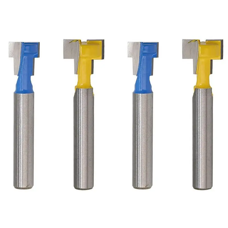~Latest Model 4Pcs 1/4 Inch Shank T-Slot Cutter Router Bit Steel Handle 3/8 Inch & 1/2 Inch Length Woodworking Cutters For Power
~Latest Model 4Pcs 1/4 Inch Shank T-Slot Cutter Router Bit Steel Handle 3/8 Inch & 1/2 Inch Length Woodworking Cutters For Power