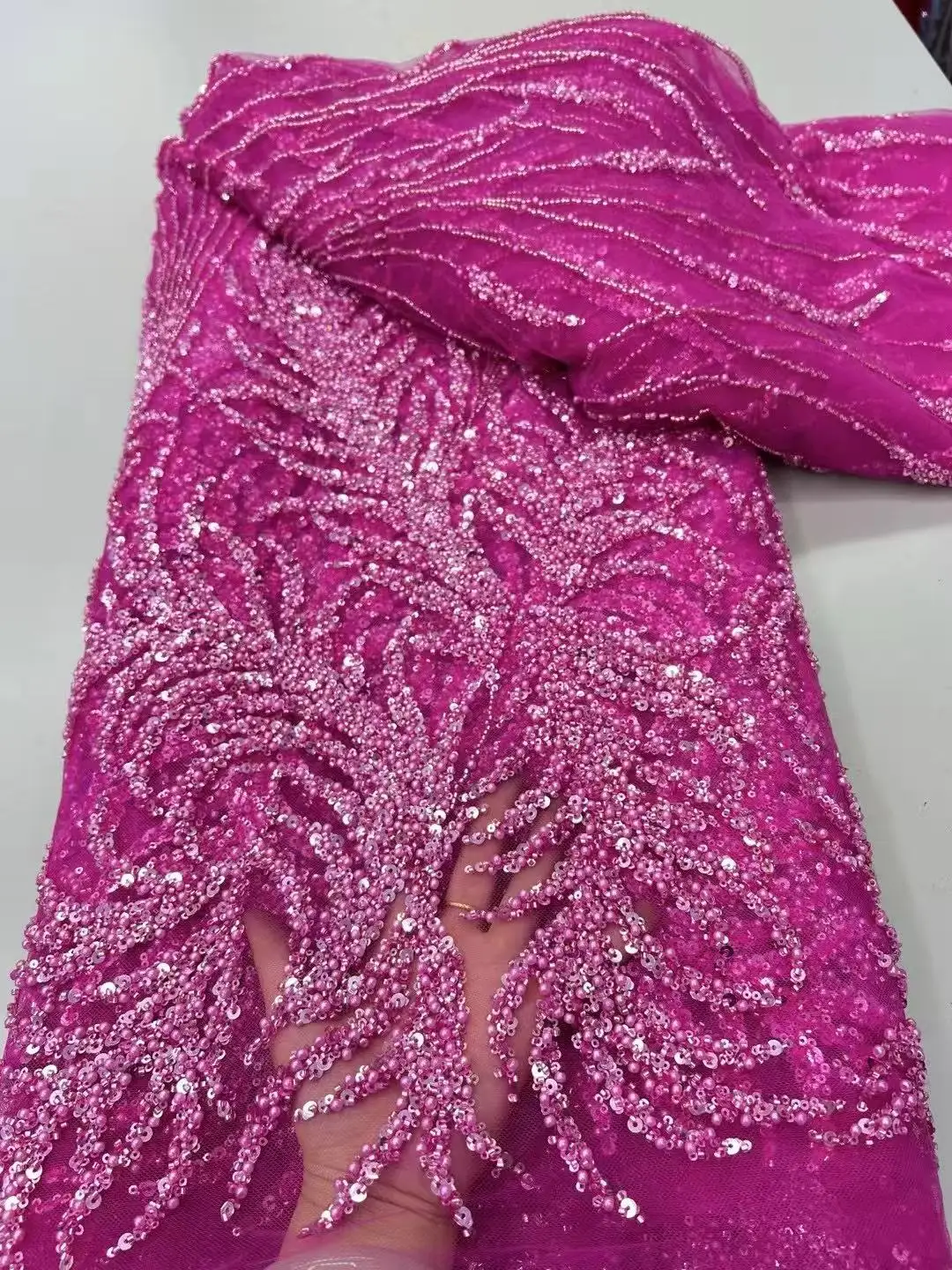 5 Yards Nigerian Lace Fabric High Quality Luxury Tulle African French Beaded Lace Fabric 5 Yards Wedding Dress for Women Sewing
5 Yards Nigerian Lace Fabric High Quality Luxury Tulle African French Beaded Lace Fabric 5 Yards Wedding Dress for Women Sewing