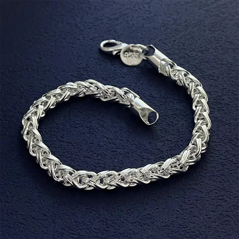925 Sterling Silver Bracelet, Trendy Women's And Men's Cuban Bracelet Couple Simple Luxury Banquet Wedding Birthday Jewelry Gift
925 Sterling Silver Bracelet, Trendy Women's And Men's Cuban Bracelet Couple Simple Luxury Banquet Wedding Birthday Jewelry Gift