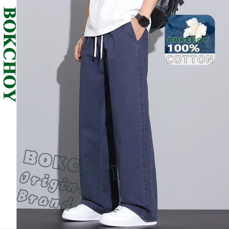2025 Spring Summer New Casual 100% Cotton Straight Pants for Men Clothing Drawstring Solid Color Men Trousers ZG2510
2025 Spring Summer New Casual 100% Cotton Straight Pants for Men Clothing Drawstring Solid Color Men Trousers ZG2510
