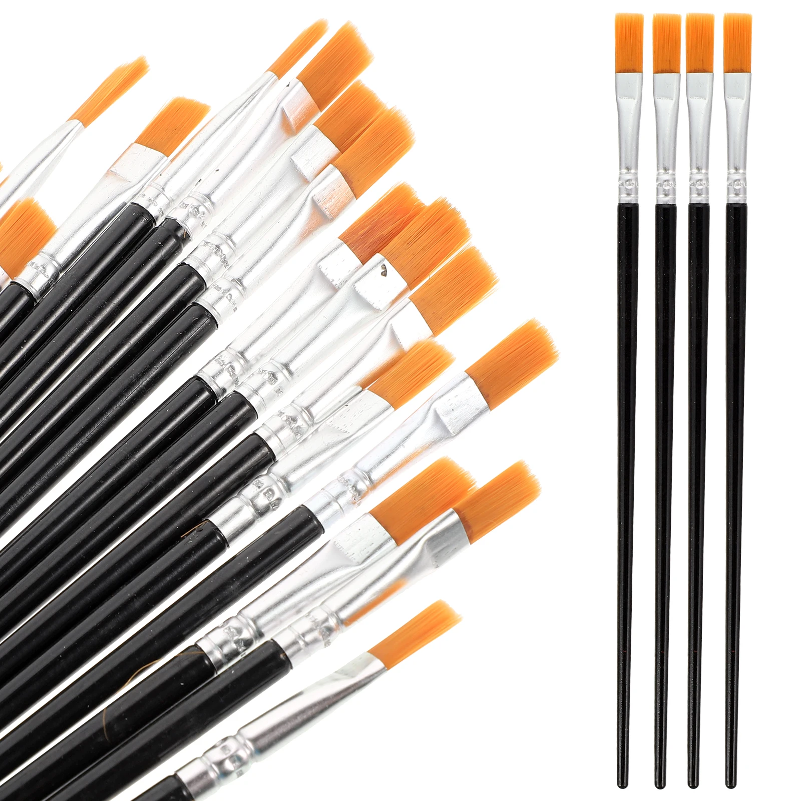 200 Pcs Flat Head Brush Tip Paintbrush Bulk Nylon Round Painting Plastic Tips Paintbrushes
200 Pcs Flat Head Brush Tip Paintbrush Bulk Nylon Round Painting Plastic Tips Paintbrushes