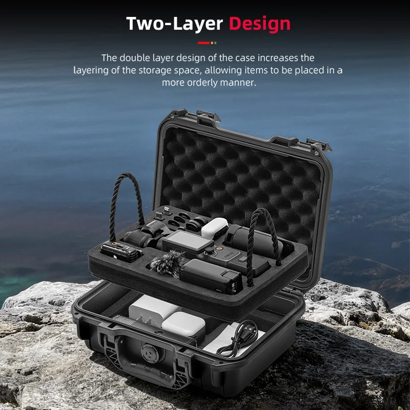 STARTRC 2 Layer Portable Hard Case For DJI OSMO Pocket 4 Camera Accessories Waterproof Stroage Box Bag Carrying Case
STARTRC 2 Layer Portable Hard Case For DJI OSMO Pocket 4 Camera Accessories Waterproof Stroage Box Bag Carrying Case