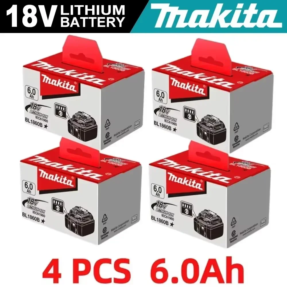 100% Original Makita 6Ah for Makita 18V Battery BL1840 BL1830B BL1850B BL1850 BL1860 BL1815 Replacement Lithium Battery
100% Original Makita 6Ah for Makita 18V Battery BL1840 BL1830B BL1850B BL1850 BL1860 BL1815 Replacement Lithium Battery