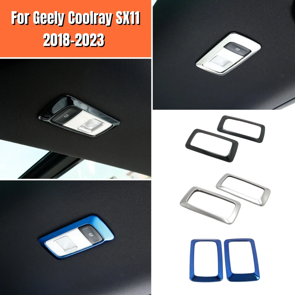 For Geely Coolray SX11 2018-2021 2022 2023 Stainless Steel interior Styling Accessories Car Rear Reading Lights Cover Trim Frame
For Geely Coolray SX11 2018-2021 2022 2023 Stainless Steel interior Styling Accessories Car Rear Reading Lights Cover Trim Frame