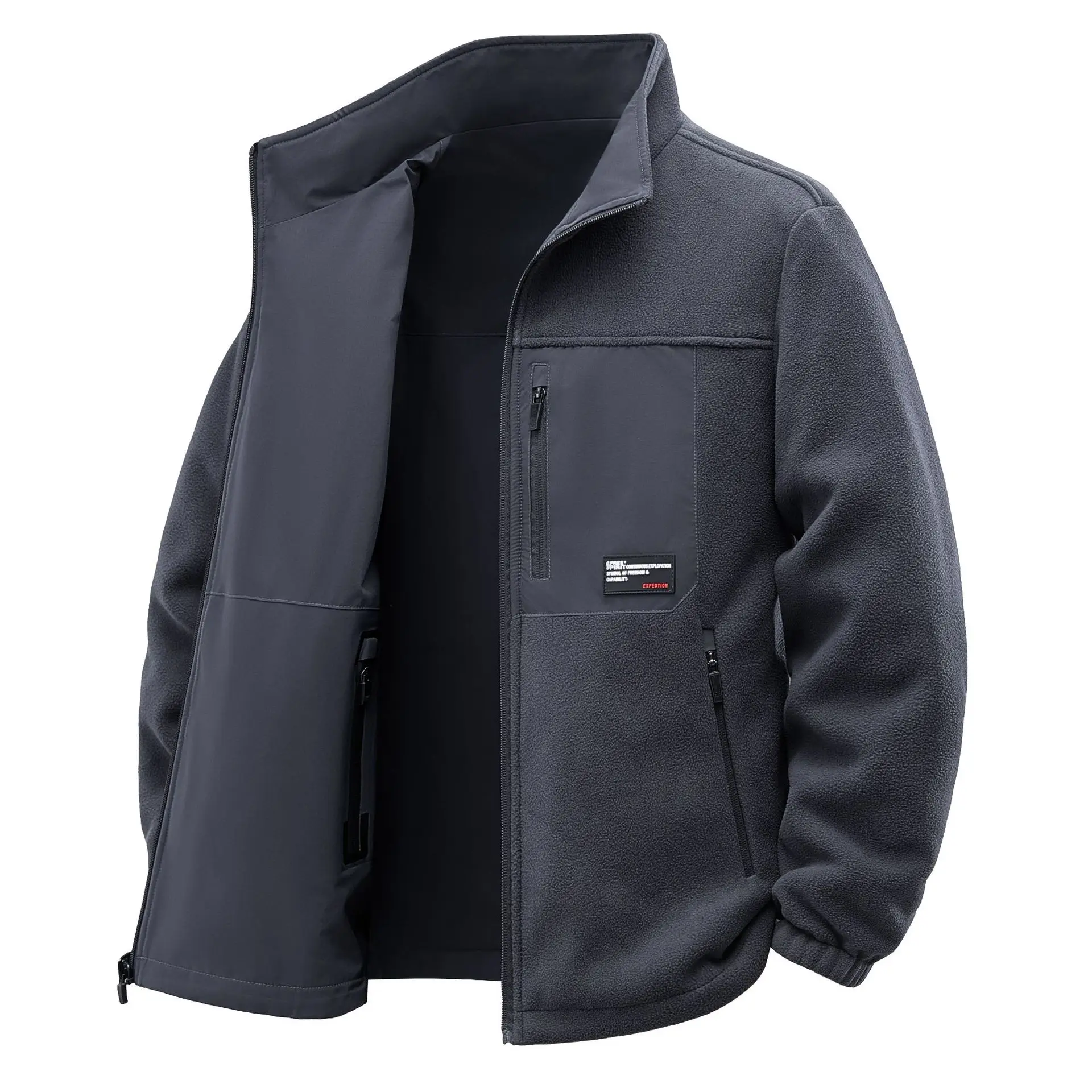 Men's Double-Sided Jacket Fleece Stand-Up Collar Coat Windproof Waterproof Autumn Winter Outdoor Raincoat
Men's Double-Sided Jacket Fleece Stand-Up Collar Coat Windproof Waterproof Autumn Winter Outdoor Raincoat