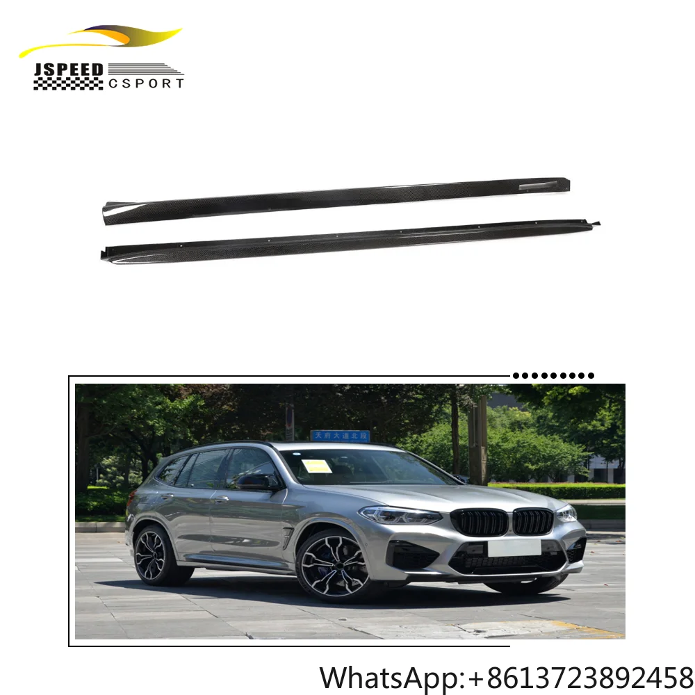 Real Carbon Fiber Side Skirts Extensions for BMW X3 M F97 X4 M F98 Utility 4-Door 2019-2021
Real Carbon Fiber Side Skirts Extensions for BMW X3 M F97 X4 M F98 Utility 4-Door 2019-2021