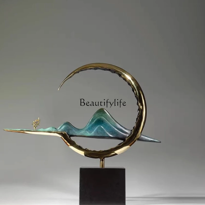 "Moon Half Bend" All Brass Ornament Copper Villa Hotel Lobby Club Home Living Room Entrance Decoration
"Moon Half Bend" All Brass Ornament Copper Villa Hotel Lobby Club Home Living Room Entrance Decoration