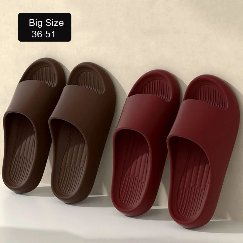 Big Size 50 51 Summer Slippers For Men Women EVA Lightweight Open Toe Quick Dry Home Slides Men Flat Sandals Beach Couple Shoes
Big Size 50 51 Summer Slippers For Men Women EVA Lightweight Open Toe Quick Dry Home Slides Men Flat Sandals Beach Couple Shoes