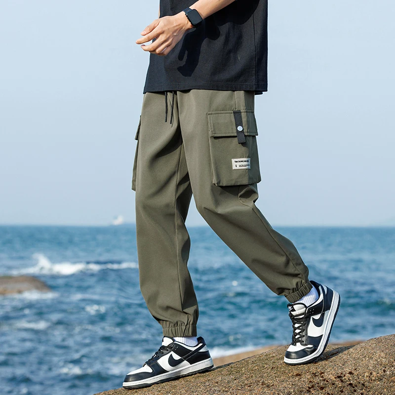 Men's Clothing Solid Color Button Pockets with Elastic High Waisted Casual Fashion Retro Trousers Bloomers Drawstring Pants
Men's Clothing Solid Color Button Pockets with Elastic High Waisted Casual Fashion Retro Trousers Bloomers Drawstring Pants