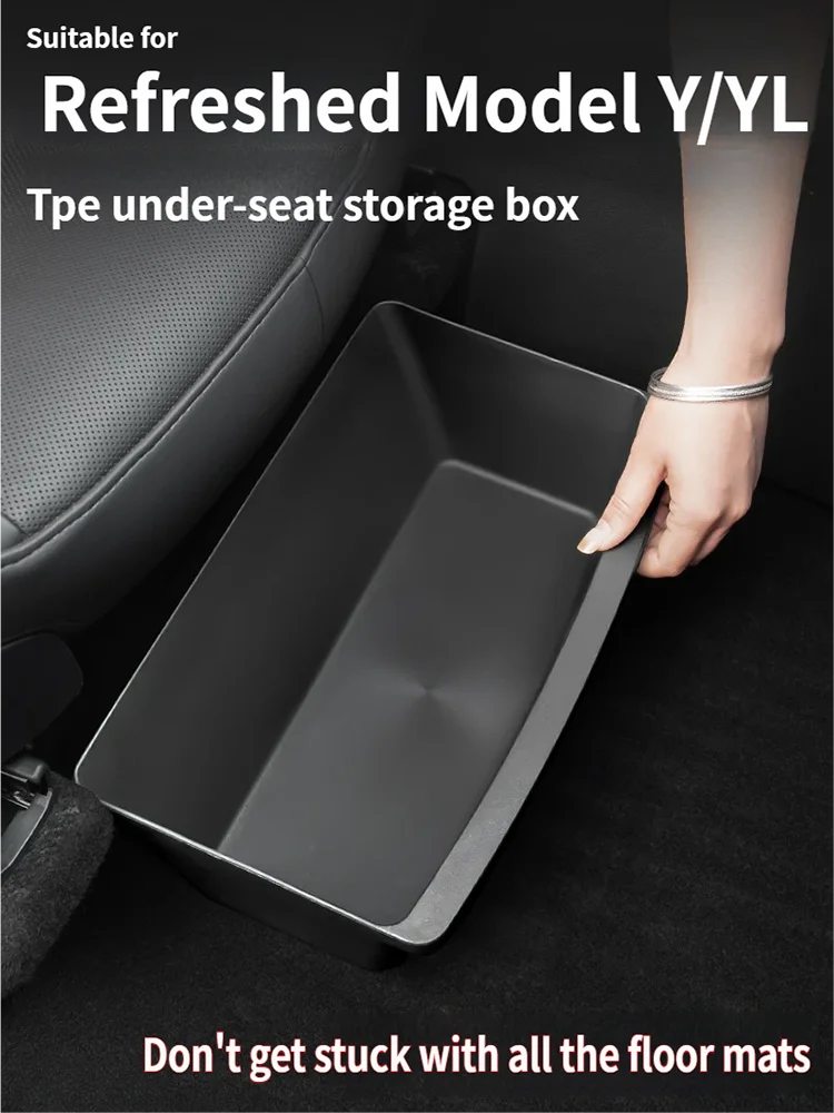 New Under Seat Storage Box Drawer Type Organizer Storage Lower TPE Box Case For Tesla Model YL 2025 2026 Interior Accessories
New Under Seat Storage Box Drawer Type Organizer Storage Lower TPE Box Case For Tesla Model YL 2025 2026 Interior Accessories