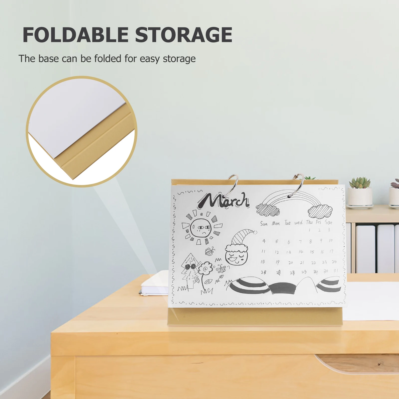 1 set 1 Set Blank Kraft Paper Desk Calendar Making Book Spiral Bound Diy Hand-Painted Doodle Notebook 2-Hole Detachable Thick
1 set 1 Set Blank Kraft Paper Desk Calendar Making Book Spiral Bound Diy Hand-Painted Doodle Notebook 2-Hole Detachable Thick
