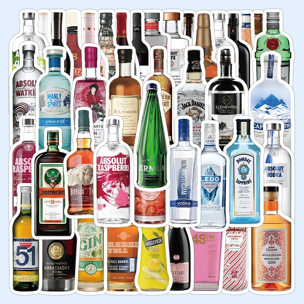 63Pcs Cocktail Vodka Series Graffiti Stickers for Suitcases Mobile Phone Cases Laptop Skateboard Decorative Stickers DIY Toys
63Pcs Cocktail Vodka Series Graffiti Stickers for Suitcases Mobile Phone Cases Laptop Skateboard Decorative Stickers DIY Toys