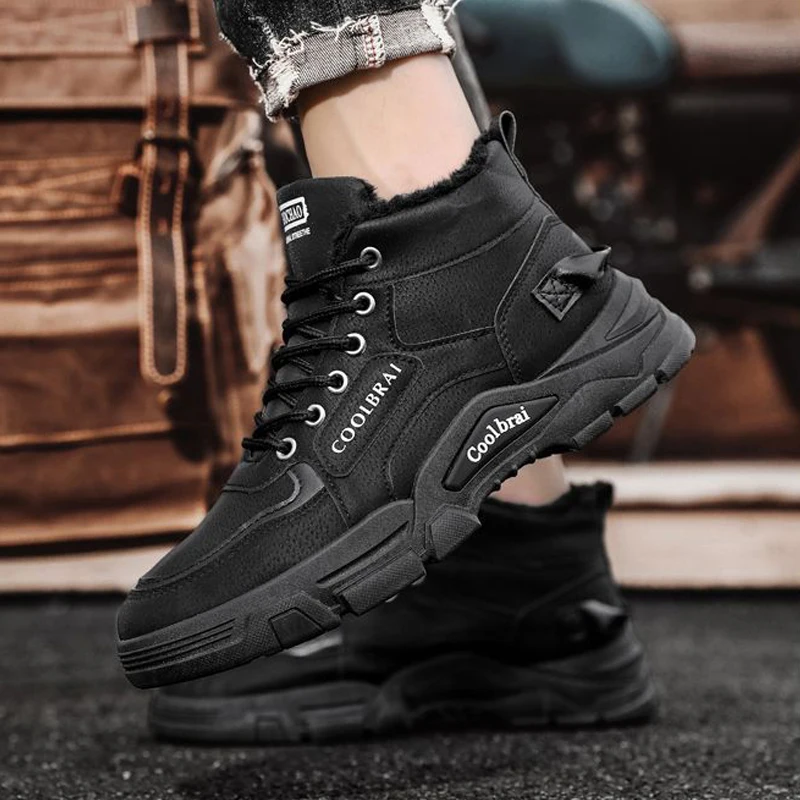 Men's Winter Fleece Lined Warm Casual Shoes Versatile Outdoor Snow Boots for Cold Weather Comfortable Fashionable Booties
Men's Winter Fleece Lined Warm Casual Shoes Versatile Outdoor Snow Boots for Cold Weather Comfortable Fashionable Booties