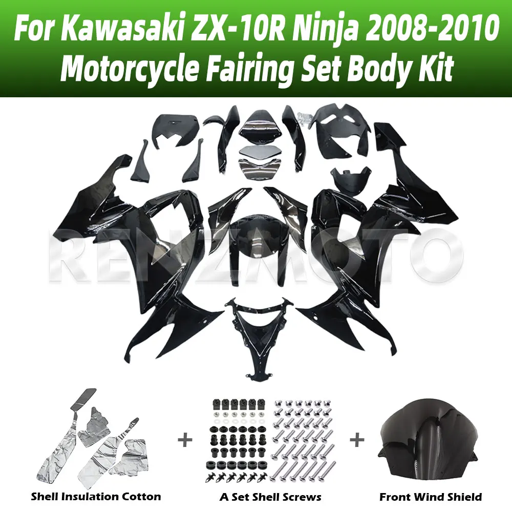Motorcycle Accessories Fairings Injection Mold Painted ABS Plastic Bodywork Kits For Kawasaki ZX-10R Ninja 2008-2010 K1008-102a
Motorcycle Accessories Fairings Injection Mold Painted ABS Plastic Bodywork Kits For Kawasaki ZX-10R Ninja 2008-2010 K1008-102a