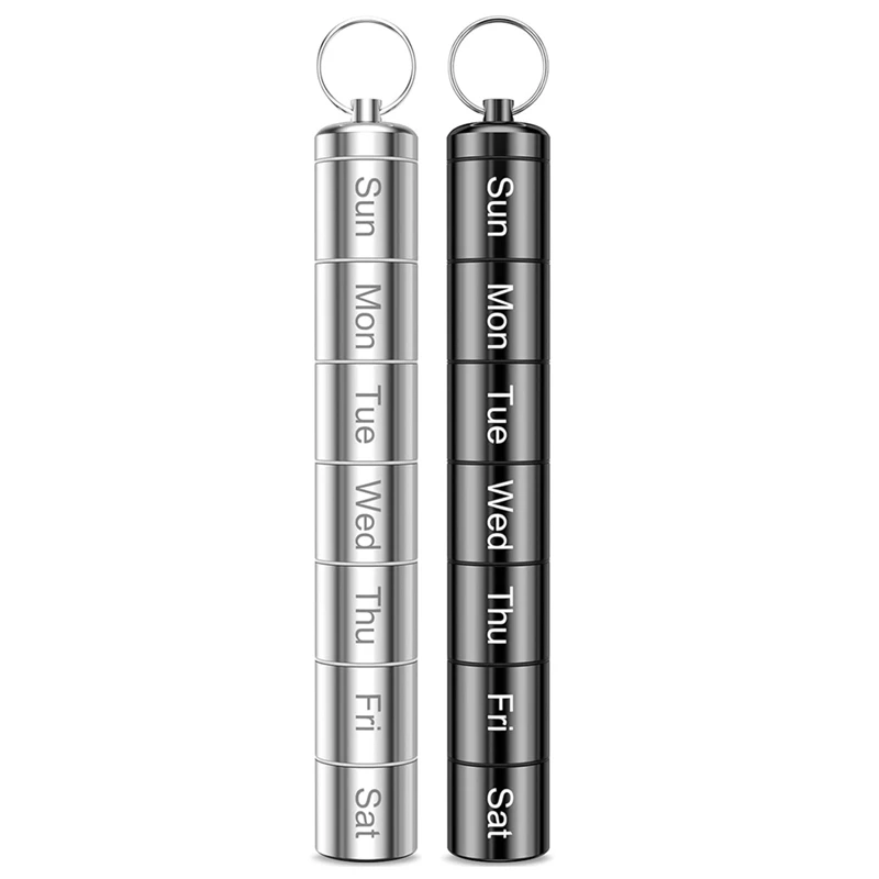 Retail 2 Pack Weekly Pill Organizer 2 Times A Day, Portable Small Pill Case Keychain Pill Holder For Travel
Retail 2 Pack Weekly Pill Organizer 2 Times A Day, Portable Small Pill Case Keychain Pill Holder For Travel