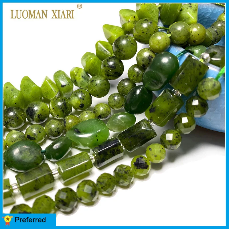 Wholesale 100% Natural Green Jade Cylinder Square Irregular Faceted Round Stone Beads for Jewelry Making Diy Bracelet Charms
Wholesale 100% Natural Green Jade Cylinder Square Irregular Faceted Round Stone Beads for Jewelry Making Diy Bracelet Charms