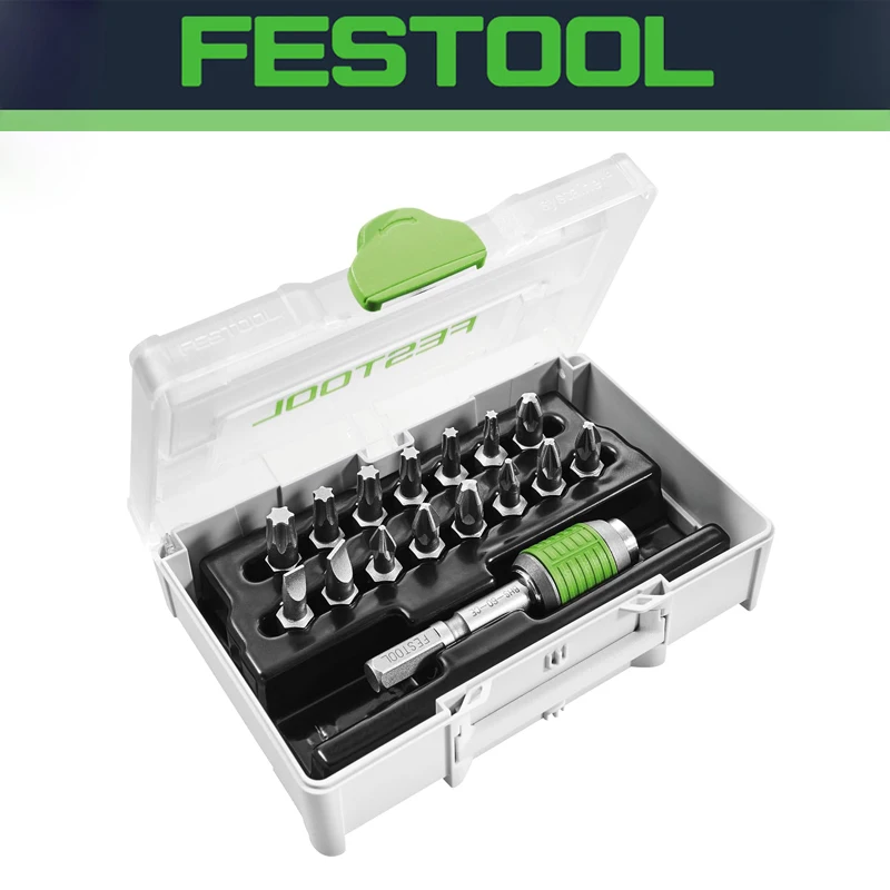 FESTOOL 205822 BHS 60 CE Bit Holder Bits Set 15-PCS Lockable Magnetic Bit Holder Strong Durable Tool Accessories
FESTOOL 205822 BHS 60 CE Bit Holder Bits Set 15-PCS Lockable Magnetic Bit Holder Strong Durable Tool Accessories