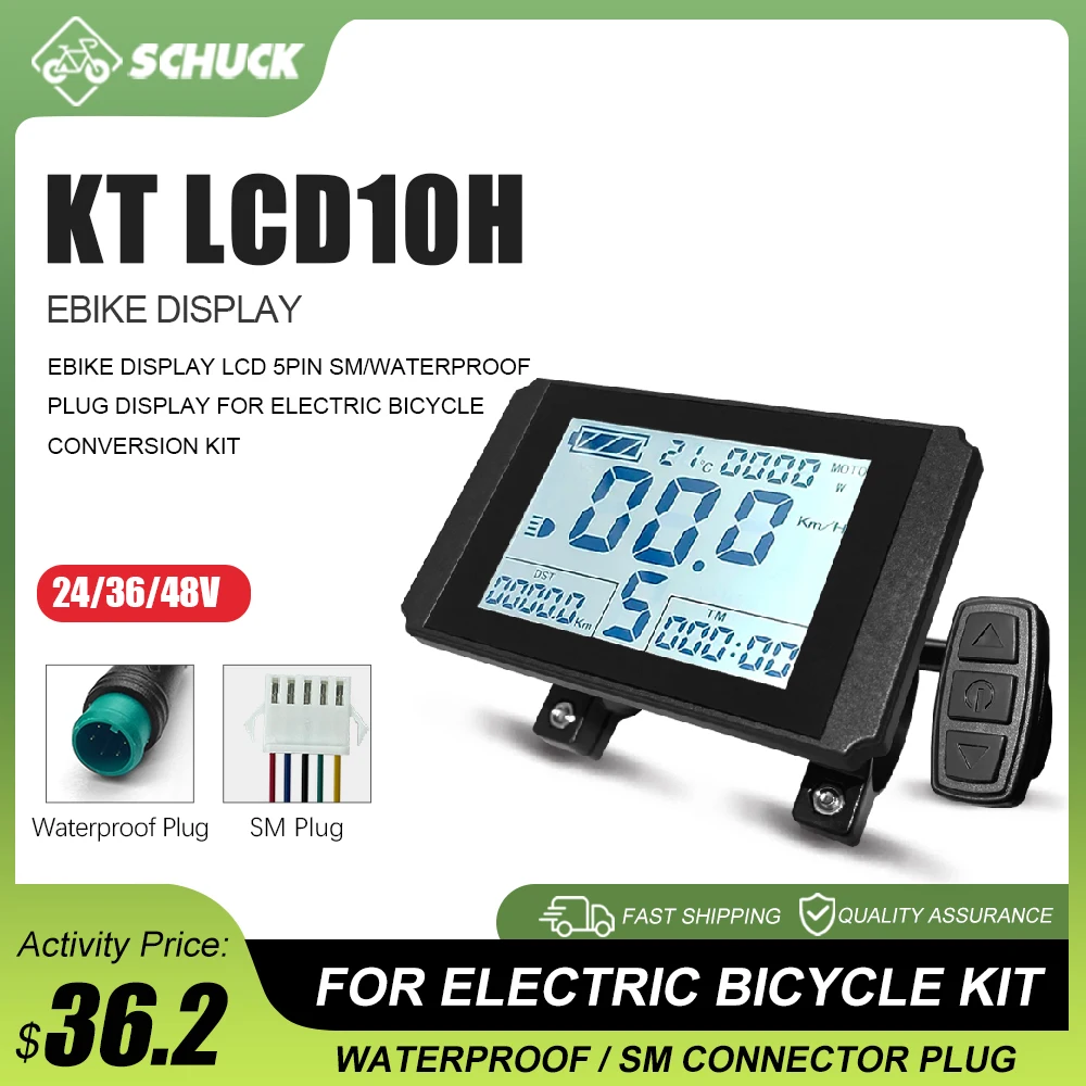 Электрический велосипед 24 В/36 В/48 В KunTeng-LCD10H Дисплей 5-контактный SM/водонепроницаемая вилка для комплекта для переоборудования электровелосипеда аксессуары
Электрический велосипед 24 В/36 В/48 В KunTeng-LCD10H Дисплей 5-контактный SM/водонепроницаемая вилка для комплекта для переоборудования электровелосипеда аксессуары