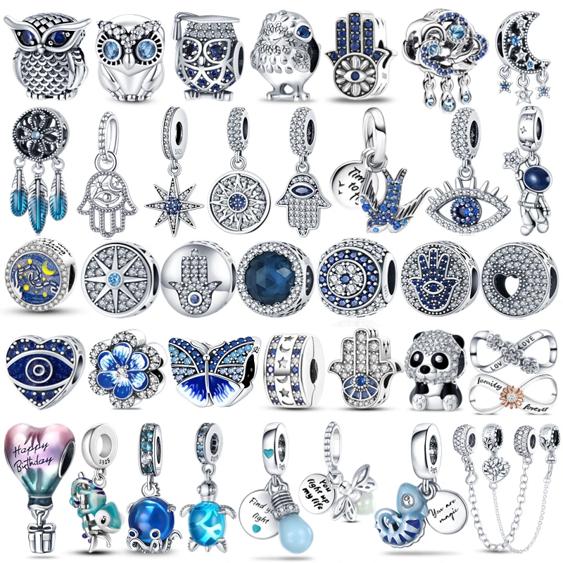 925 Sterling Silver Firefly Beads Evil Eye Hot Air Balloon Blue Charms Fit Pandora 925 Original Bracelet DIY Jewelry Making
925 Sterling Silver Firefly Beads Evil Eye Hot Air Balloon Blue Charms Fit Pandora 925 Original Bracelet DIY Jewelry Making