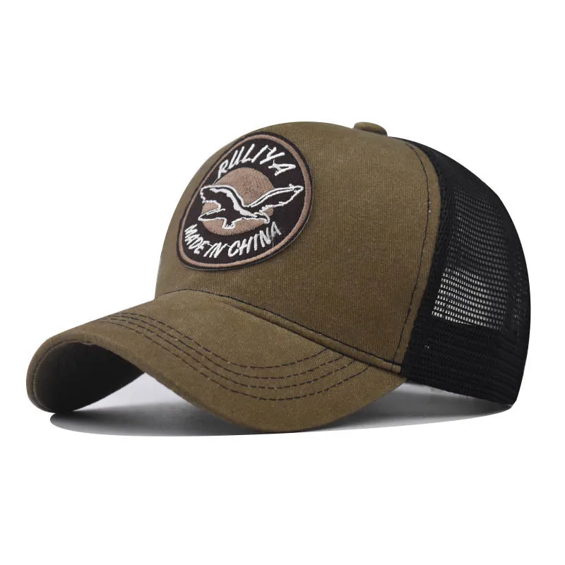 Classic Trucker Cap New Style Wild Goose Embroidered Washed Vintage Classic Breathable Mesh Outdoor Baseball Mesh-Back Cap
Classic Trucker Cap New Style Wild Goose Embroidered Washed Vintage Classic Breathable Mesh Outdoor Baseball Mesh-Back Cap