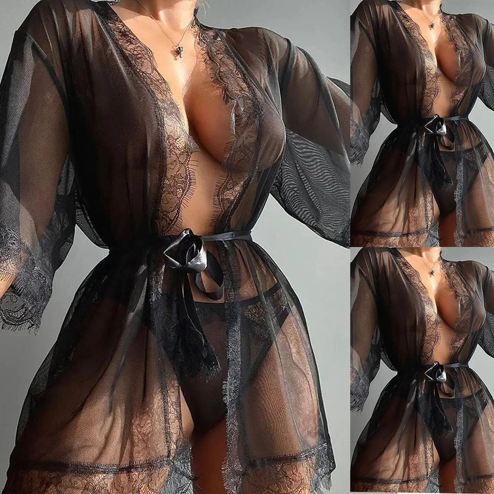 ⭐⭐⭐⭐⭐PYL Womens Sexy Lingerie Lace Sheer Mesh Robe Midi Dresses Babydoll Thong G-string Brief Sleepwear Nightgown Teddy Robes
⭐⭐⭐⭐⭐PYL Womens Sexy Lingerie Lace Sheer Mesh Robe Midi Dresses Babydoll Thong G-string Brief Sleepwear Nightgown Teddy Robes