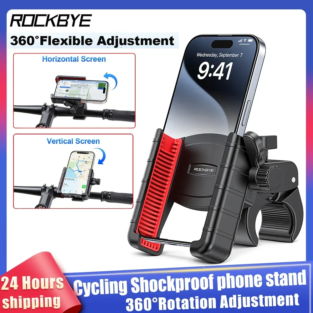 Rockbye Bike Motorcycle Bike Phone Holder 360° View Universal Phone Holder for 4.7-7 inch Mobile Phone Stand Shockproof Bracket
Rockbye Bike Motorcycle Bike Phone Holder 360° View Universal Phone Holder for 4.7-7 inch Mobile Phone Stand Shockproof Bracket