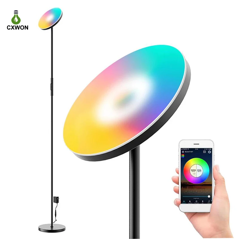 Hot sell Smart Wifi Standing Light RGB Dimmable LED Corner Light Modern LED Floor Lamp
Hot sell Smart Wifi Standing Light RGB Dimmable LED Corner Light Modern LED Floor Lamp