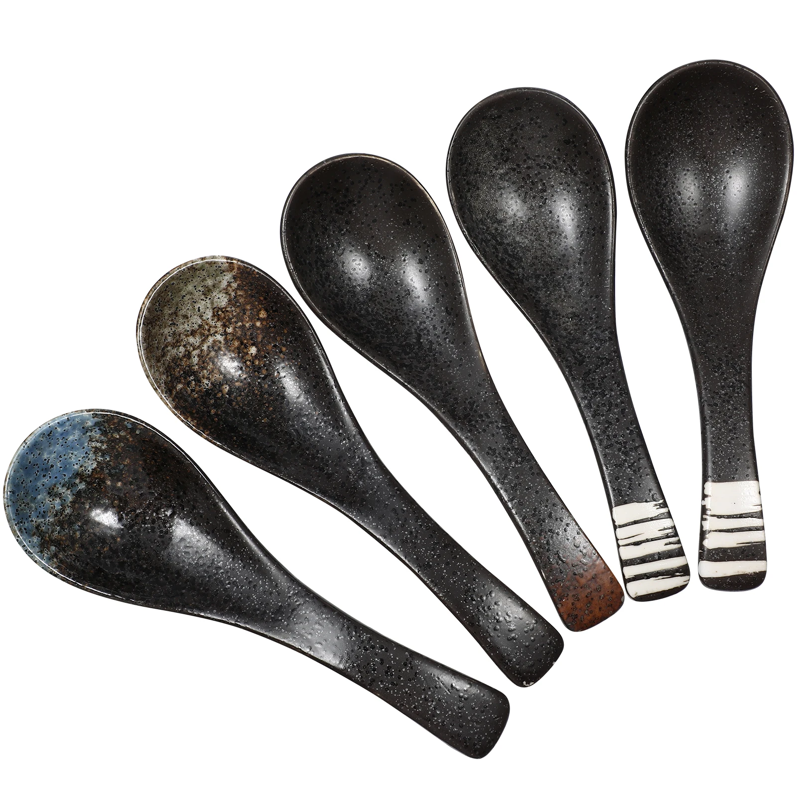 5 Pcs Ceramic Spoon Delicate Soup Spoons Asian Household Assorted Color Ceramics Serving Smooth Surface
5 Pcs Ceramic Spoon Delicate Soup Spoons Asian Household Assorted Color Ceramics Serving Smooth Surface