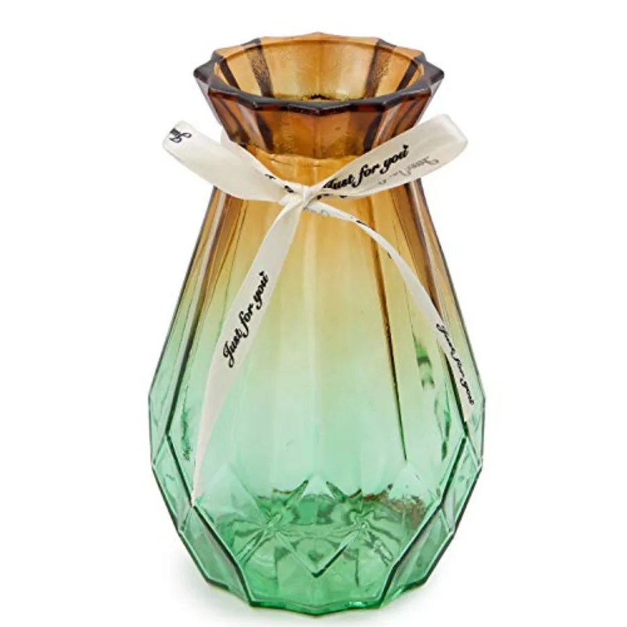 Glass Vase Gradient Multicolor with Geometric Faceted Design Floral Vase for Home, Business, Events or Weddings
Glass Vase Gradient Multicolor with Geometric Faceted Design Floral Vase for Home, Business, Events or Weddings