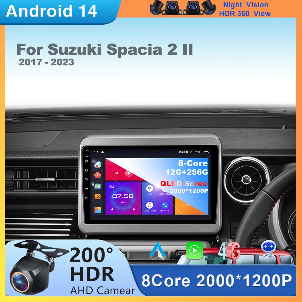 Android 14 For Suzuki Spacia 2 II 2017 - 2023 Car Radio Multimedia Stereo GPS Navigation 4G BT Carplay Android Auto Head Unit
Android 14 For Suzuki Spacia 2 II 2017 - 2023 Car Radio Multimedia Stereo GPS Navigation 4G BT Carplay Android Auto Head Unit