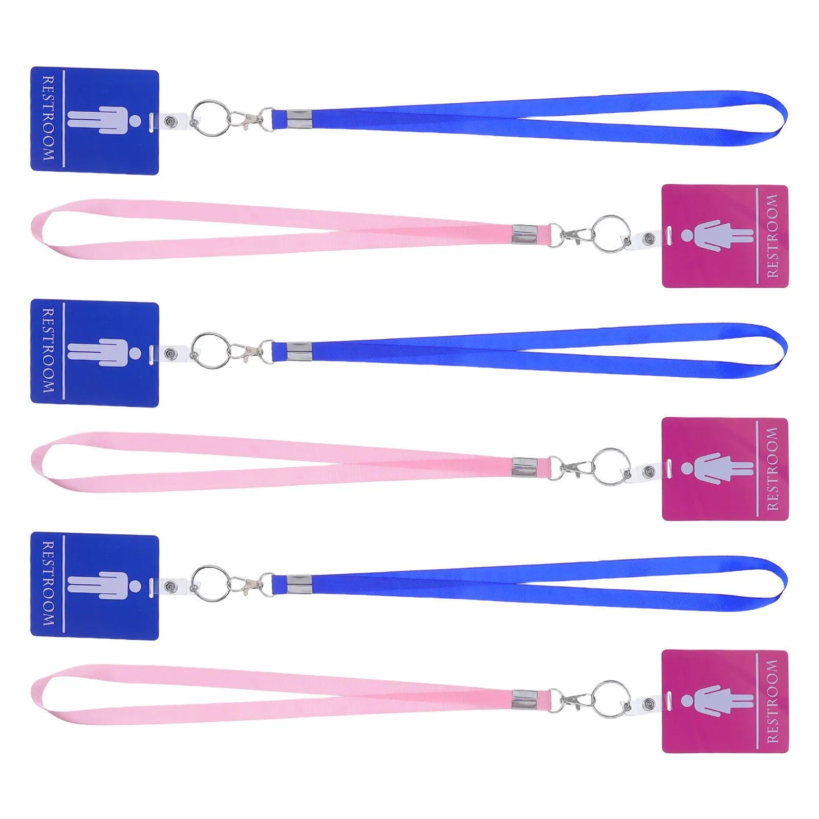 6 Pcs Bathroom Access Badge Pass for Students Restroom Waterproof Holder Lanyard Unisex Sign Classroom Lanyards PVC
6 Pcs Bathroom Access Badge Pass for Students Restroom Waterproof Holder Lanyard Unisex Sign Classroom Lanyards PVC