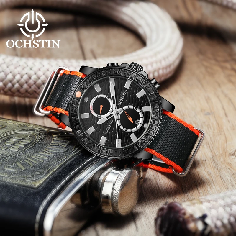 New OCHSTIN 2024 creative nylon series personality simple models multi-function quartz movement men's quartz watches men's watch
New OCHSTIN 2024 creative nylon series personality simple models multi-function quartz movement men's quartz watches men's watch