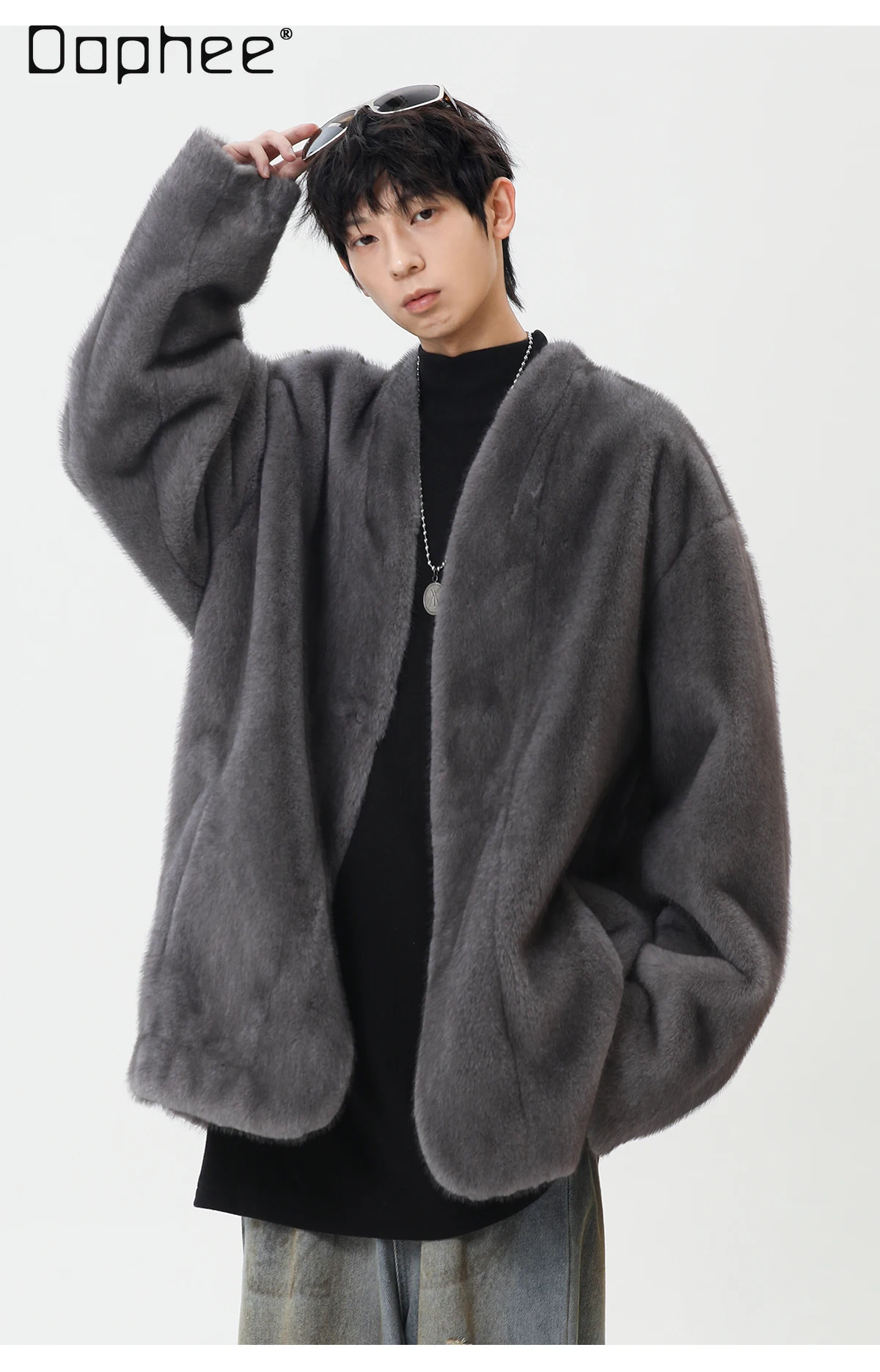 2025 Winter Old Money Style Eco-Friendly Fur Mink Velvet Gray Coat Men's High-End Thickened Loose Black Beige Coat
2025 Winter Old Money Style Eco-Friendly Fur Mink Velvet Gray Coat Men's High-End Thickened Loose Black Beige Coat