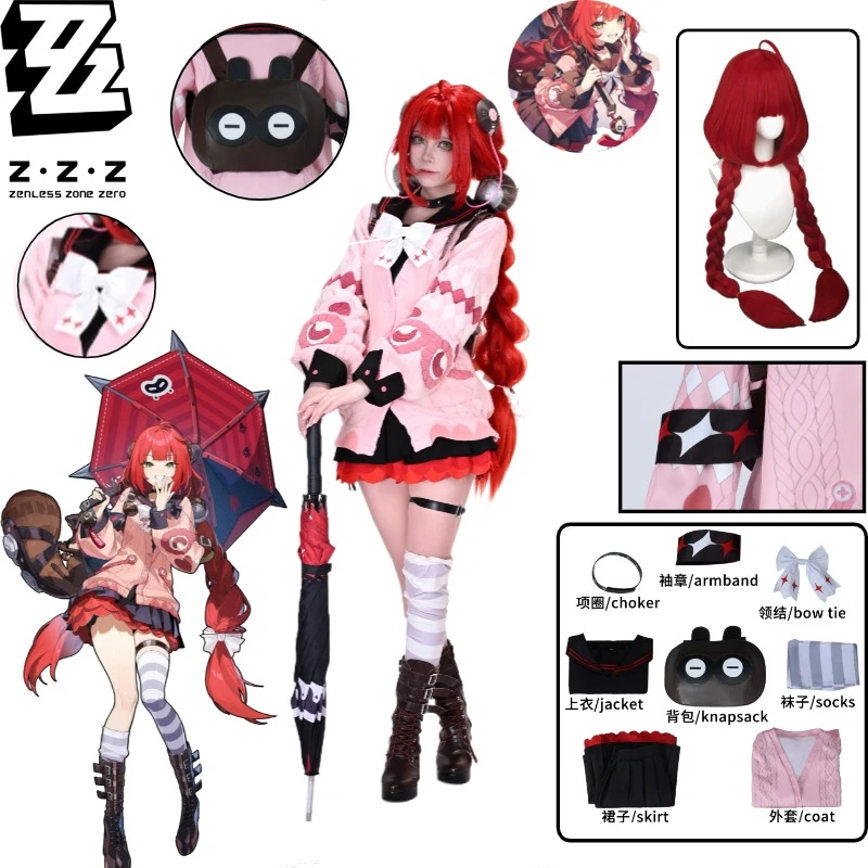 Ukiha Yuzu Cosplay Costume Zenless Zone Zero Anime Game Outfit Pink Daily Jacket Skirt Backpack Bow Tie Socks Set for Comic Con
Ukiha Yuzu Cosplay Costume Zenless Zone Zero Anime Game Outfit Pink Daily Jacket Skirt Backpack Bow Tie Socks Set for Comic Con