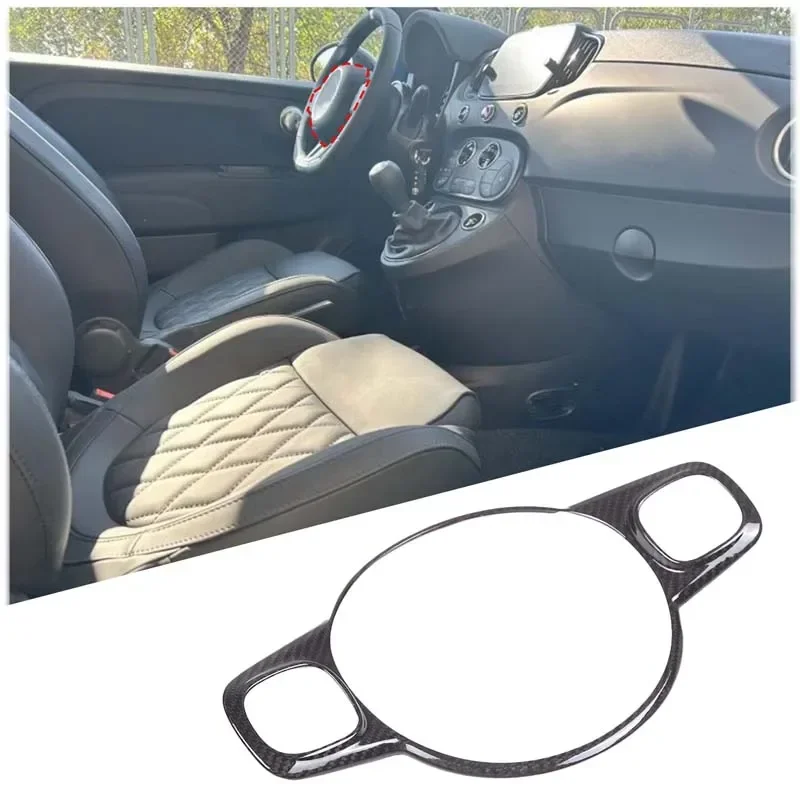 For Fiat 500 595 2022 real carbon fiber car steering wheel button frame decorative panel interior modification accessories
For Fiat 500 595 2022 real carbon fiber car steering wheel button frame decorative panel interior modification accessories