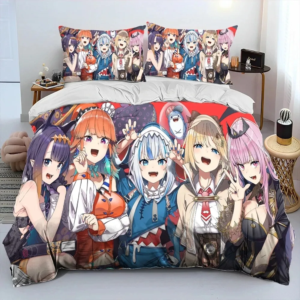 Милый Gawr Gura Hololive аниме Shark Comforter, комплект постельного белья, пододеяльник, пододеяльник, наволочка, комплект постельного белья размера Queen King
Милый Gawr Gura Hololive аниме Shark Comforter, комплект постельного белья, пододеяльник, пододеяльник, наволочка, комплект постельного белья размера Queen King