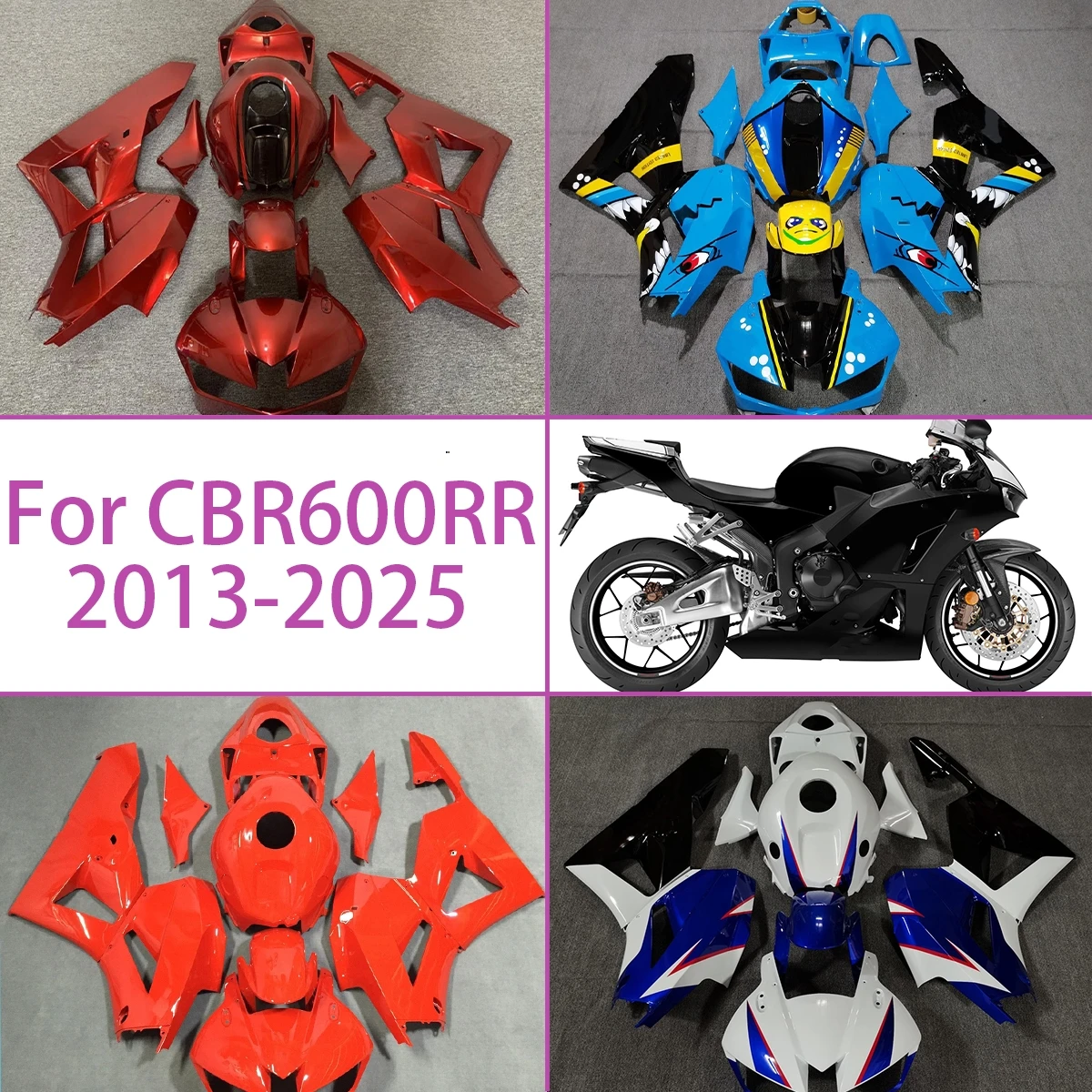 Customizable Fairings For 2013-2025 Honda CBR600RR ABS Plastic Motorcycle Fairing Set 13-25 CBR 600RR Trending Colors
Customizable Fairings For 2013-2025 Honda CBR600RR ABS Plastic Motorcycle Fairing Set 13-25 CBR 600RR Trending Colors