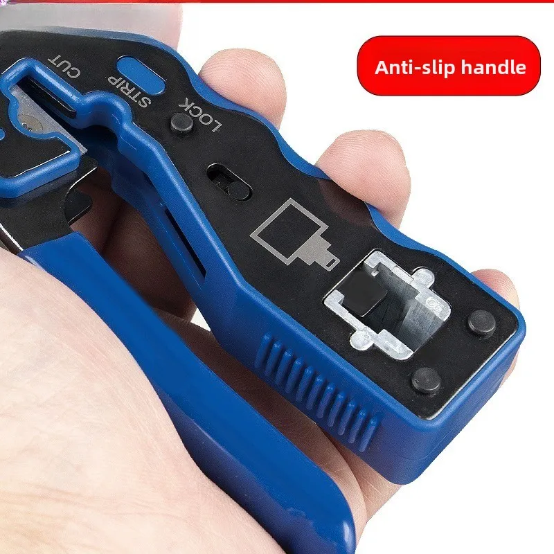 Swallowtail crystal head crimping pliers, multifunctional network cable pliers, Class 7 crimping pliers, durable and sturdy
Swallowtail crystal head crimping pliers, multifunctional network cable pliers, Class 7 crimping pliers, durable and sturdy