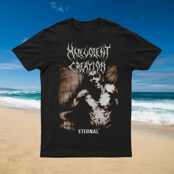 Новинка 2025, Тенденция уличной моды унисекс с принтом MALEVOLENT CREATION, с короткими рукавами, круглым вырезом из чистого хлопка
Новинка 2025, Тенденция уличной моды унисекс с принтом MALEVOLENT CREATION, с короткими рукавами, круглым вырезом из чистого хлопка