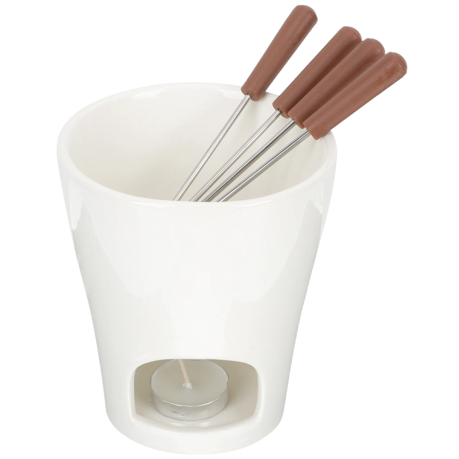 Chocolate Melting Furnace Ceramic Fondue Pot Set Lightweight PortableMelter Warmers For Cheese Butter Chocolate
Chocolate Melting Furnace Ceramic Fondue Pot Set Lightweight PortableMelter Warmers For Cheese Butter Chocolate