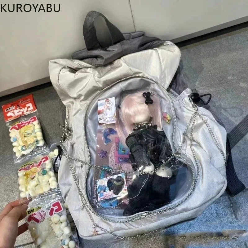Японская сумка Kawaii, женская новинка 2025 года, прозрачный рюкзак, рюкзаки большой емкости, школьные сумки для студентов колледжа, Mochilas Mujer
Японская сумка Kawaii, женская новинка 2025 года, прозрачный рюкзак, рюкзаки большой емкости, школьные сумки для студентов колледжа, Mochilas Mujer