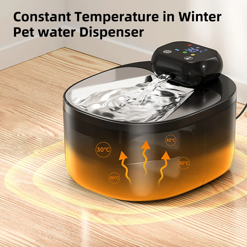 Winter Heating Cat Water Fountain Auto 3L Large Capacity Circulating Filter 3600mAh Mute Thermostatic Pet Water Dispenser
Winter Heating Cat Water Fountain Auto 3L Large Capacity Circulating Filter 3600mAh Mute Thermostatic Pet Water Dispenser